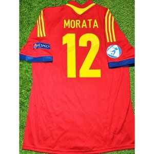 Morata Spain MATCH WORN 2013 U-21 EUROPEAN CHAMPIONSHIP Soccer Jersey XL